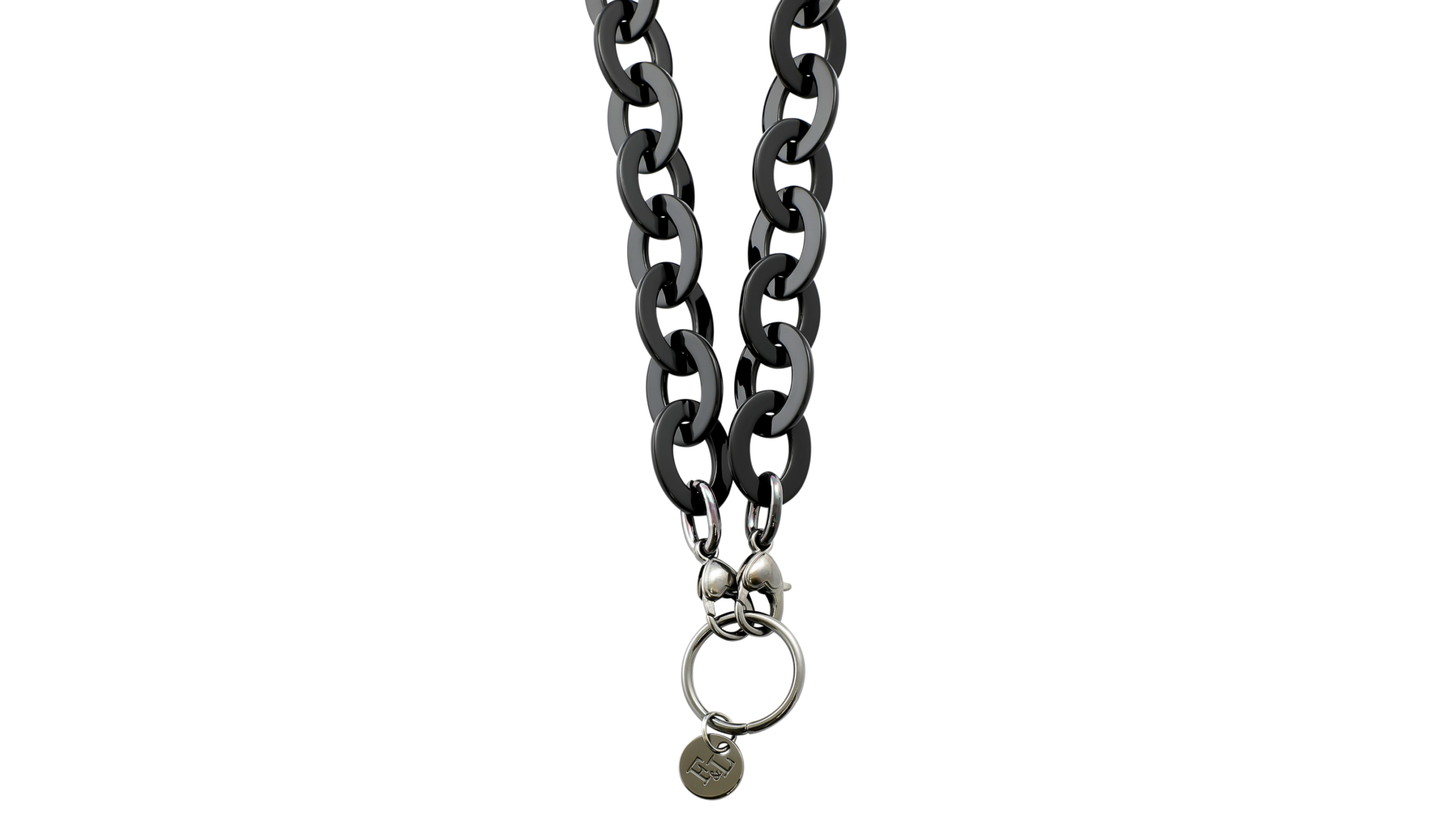 Acetate Chain Shiny Black
