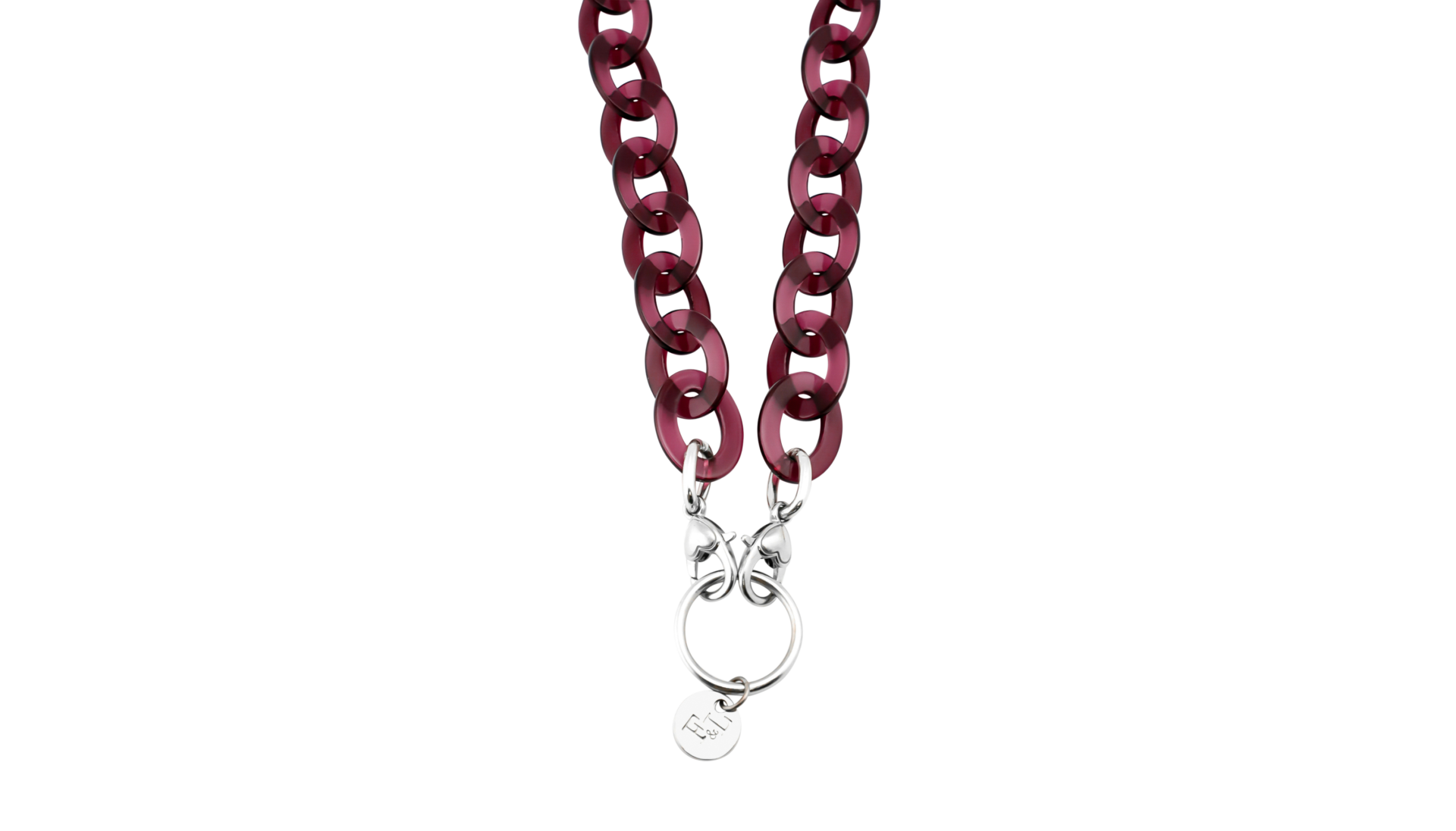 Acetate Chain Raspberry Baret